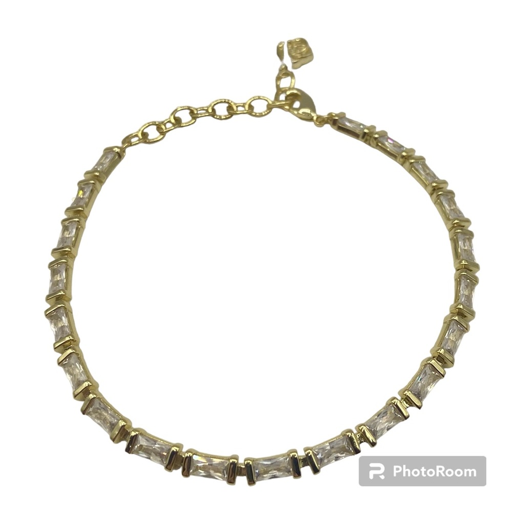 NWT Kendra Scott Crystal Gold Bracelet